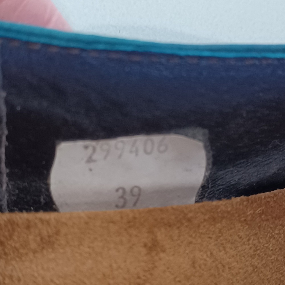 Naot Teal Blue Leather ⁰Pumps Metallic Bronze Cap Toe Size 39 L8 299406 - Picture 10 of 10